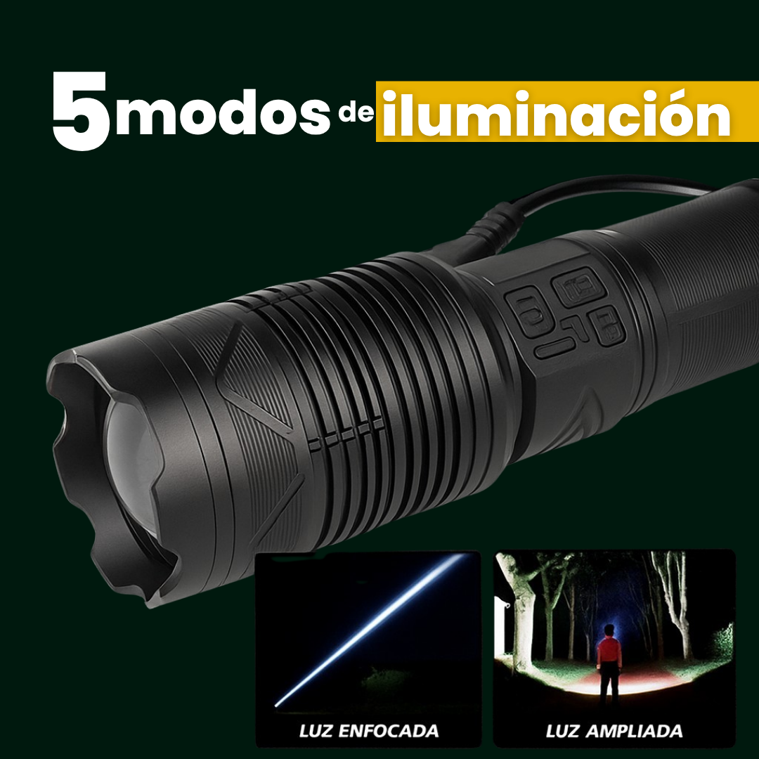 Farola Solar Led con Sensor + Linterna Tactica Laser GRATIS