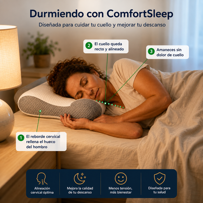 OFERTA 2X1 ¡SOLO HOY! | Nuvexa Original™ — Almohada cervical para un descanso con mejor postura