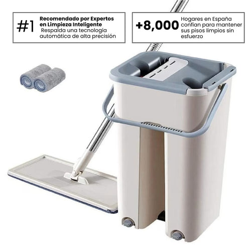 MOPA FREGONA 360º + CUBO AUTOESCURRIBLE + 3 RECAMBIOS GRATIS