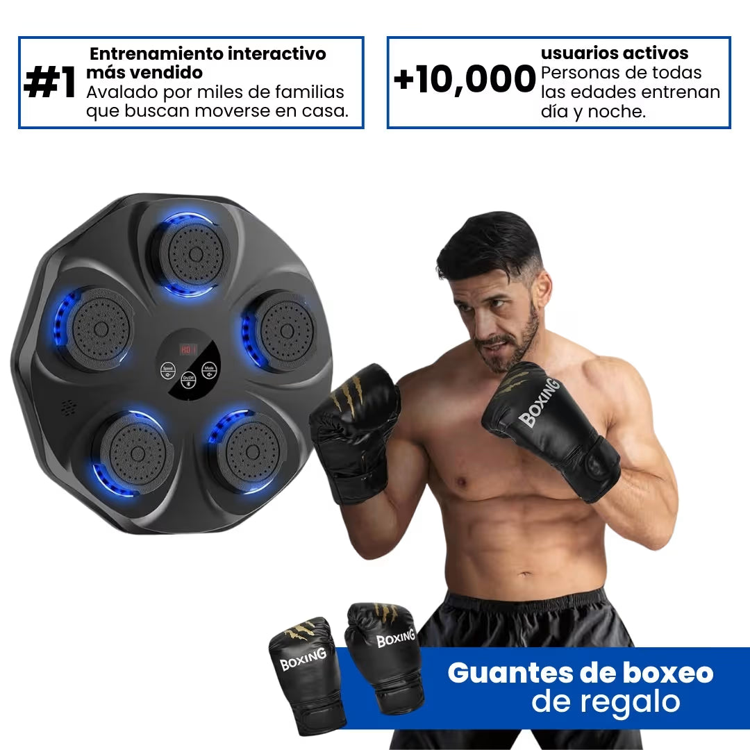 Máquina de boxeo inteligente + GUANTES DE REGALO ¡SOLO HOY!