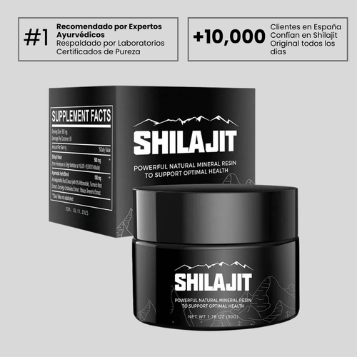 OFERTA 2X1 - Resina Orgánica Pura del Himalaya SHILAJIT 100g