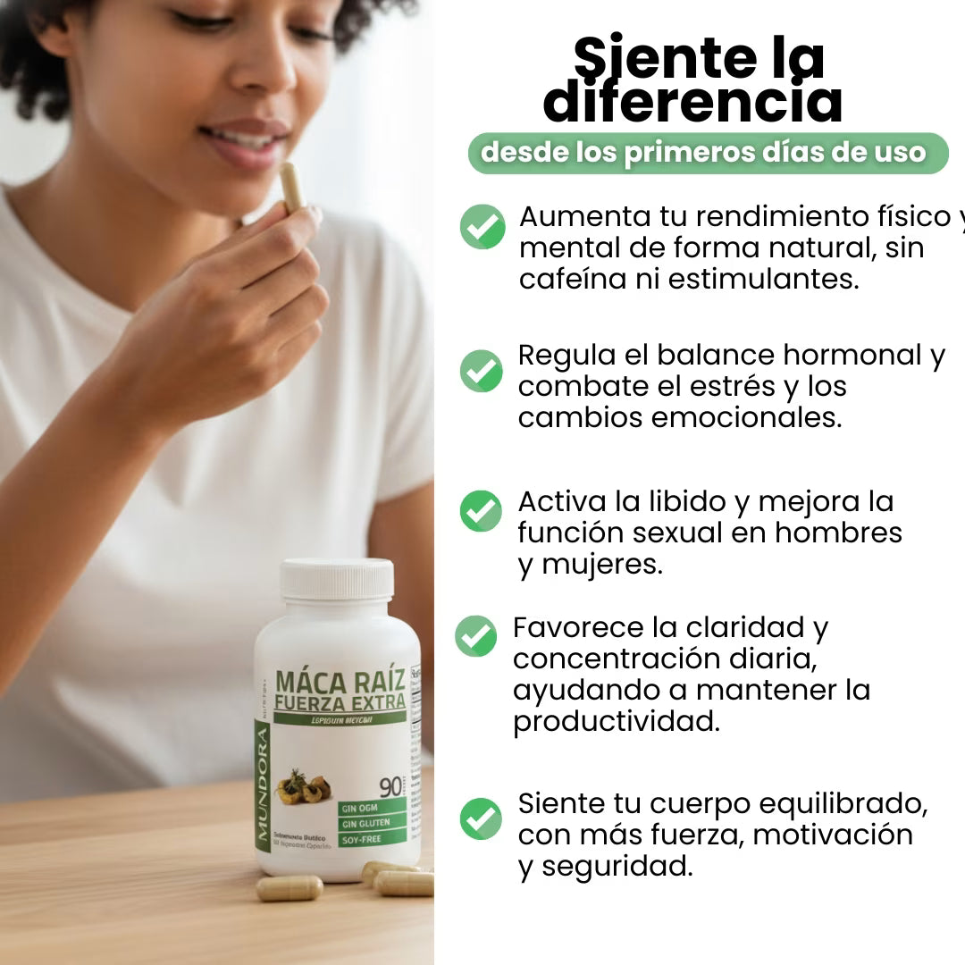 Máca Raíz Fuerza Extra® | MUNDORA OFERTA 2X1