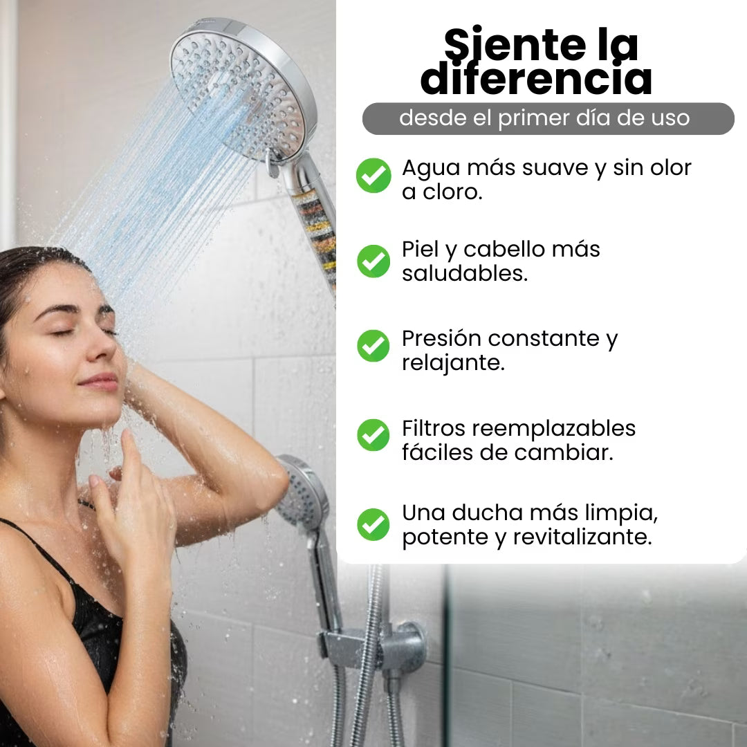 SensaAqua® | Ducha con Filtro de Agua