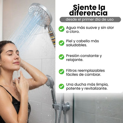 SensaAqua® | Ducha con Filtro de Agua