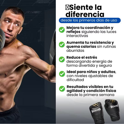 Máquina de boxeo inteligente + GUANTES DE REGALO ¡SOLO HOY!