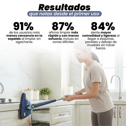 Mopa Fregona Triangular 360º + 10 RECAMBIOS GRATIS, ¡SOLO HOY!