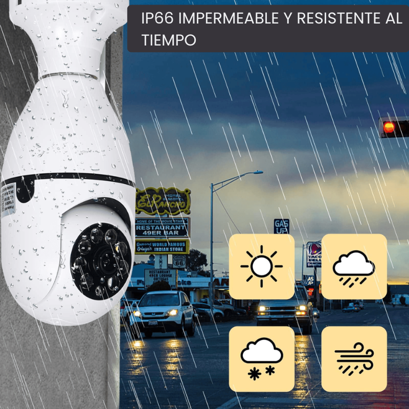 Cámara Seguridad | Visión HD 360º + Wifi