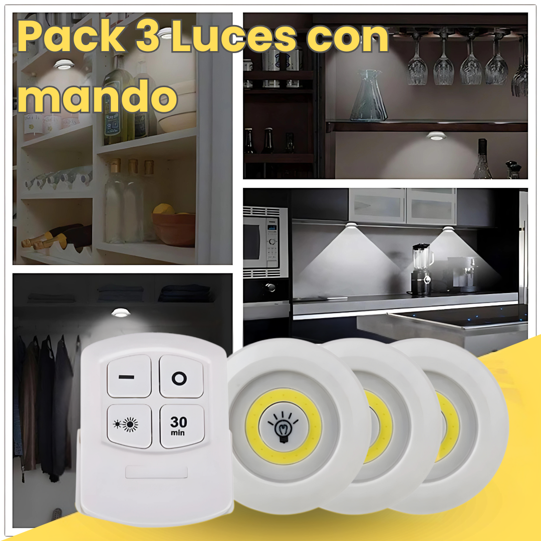 Pack 3 Luces Led Alta Intensidad