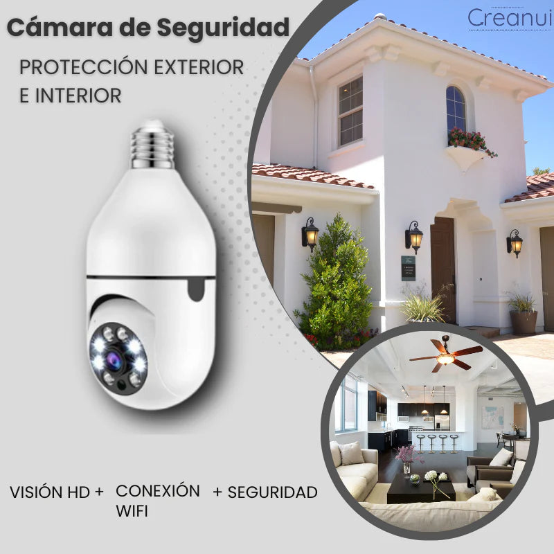Cámara Seguridad | Visión HD 360º + Wifi