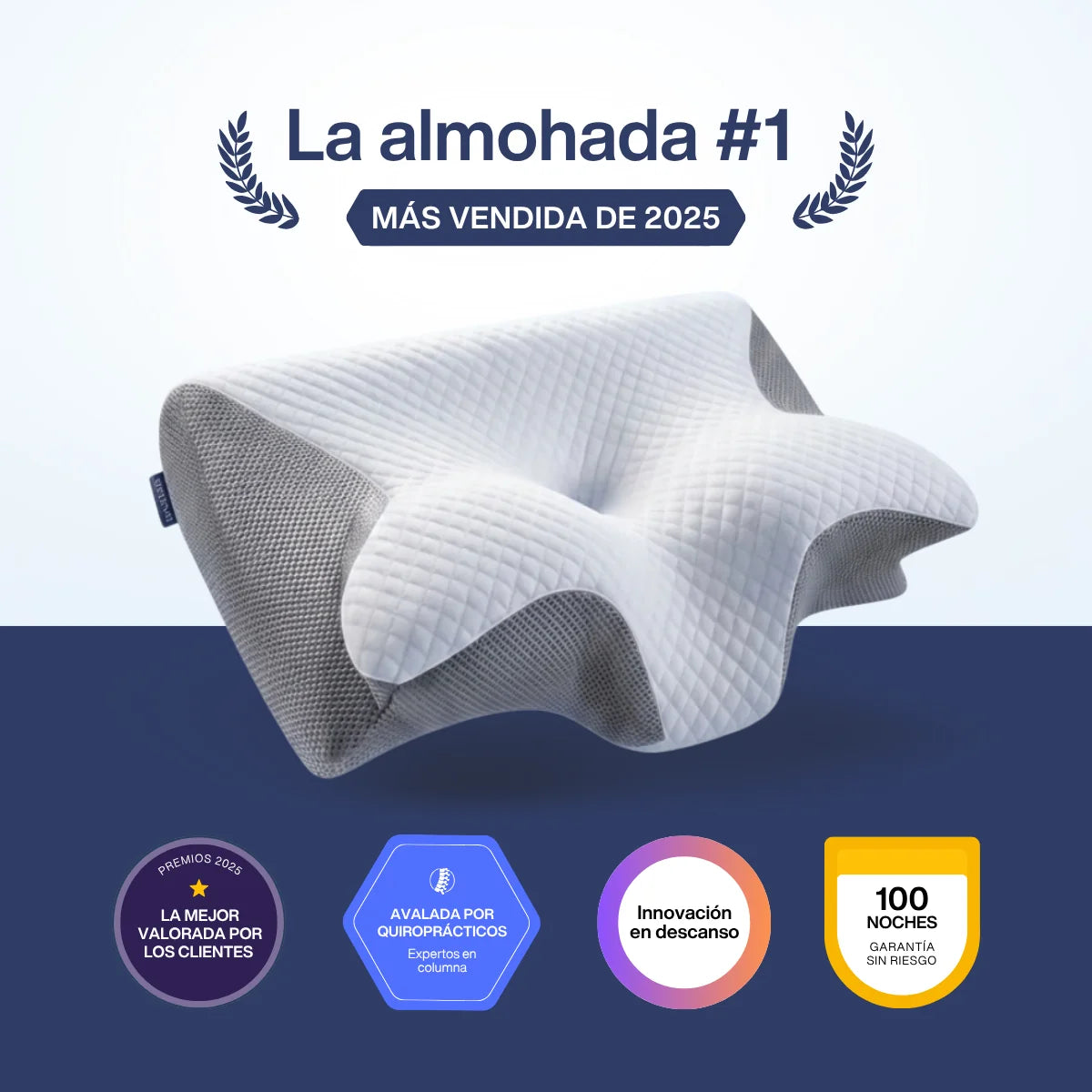 Dormelia™ - Almohada Cervical + Funda Gratis
