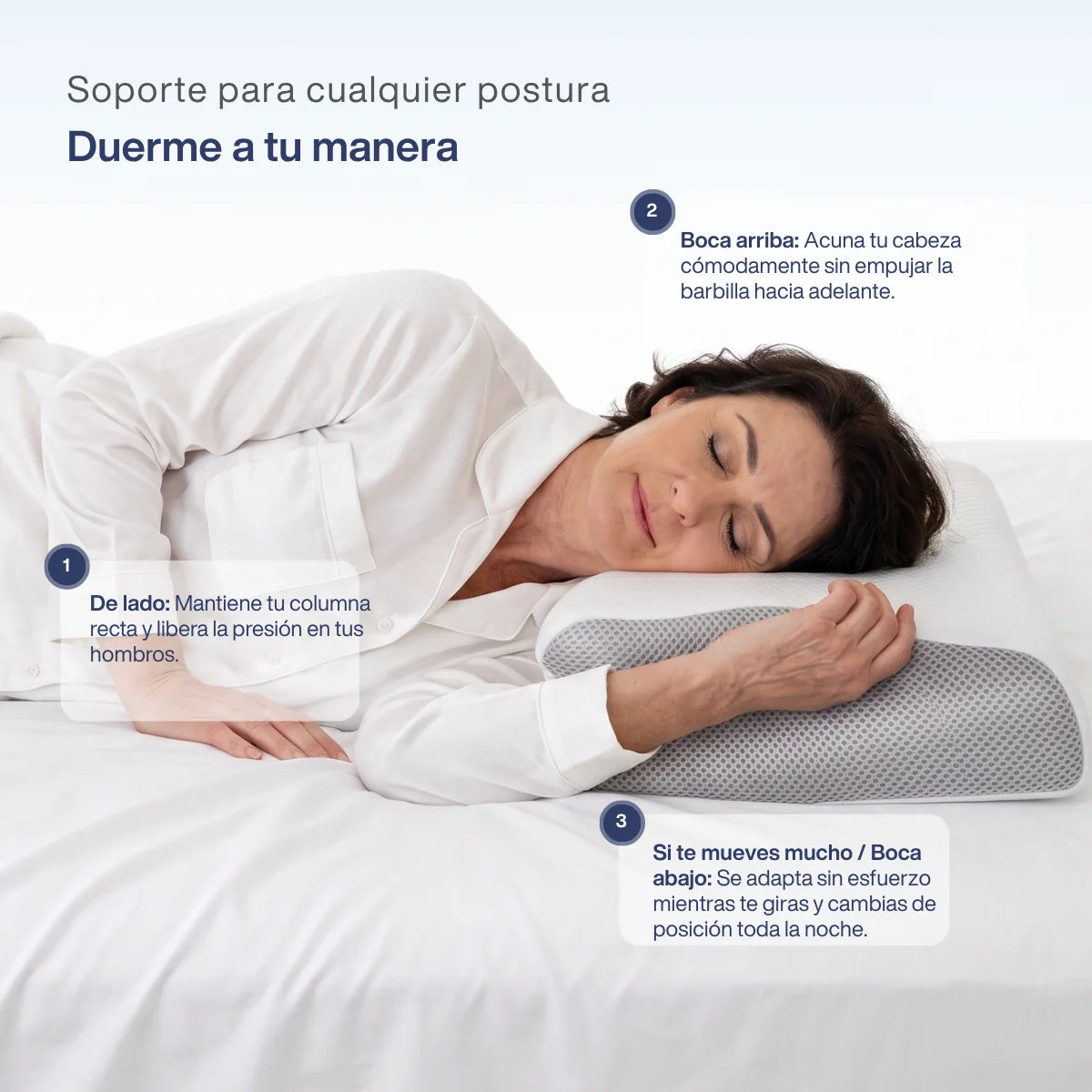 Dormelia™ - Almohada Cervical + Funda Gratis