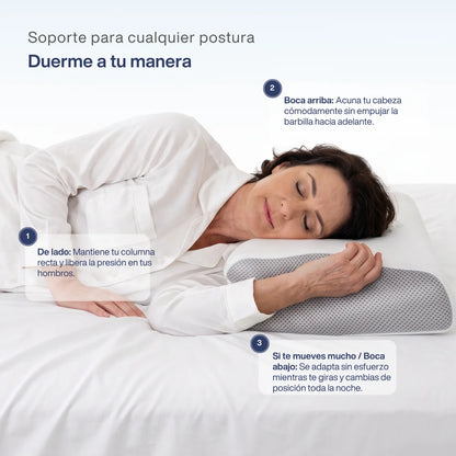 Dormelia™ - Almohada Cervical + Funda Gratis