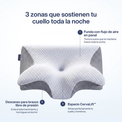 Dormelia™ - Almohada Cervical + Funda Gratis