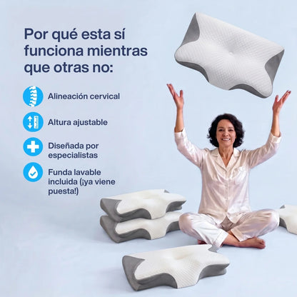 Dormelia™ - Almohada Cervical + Funda Gratis