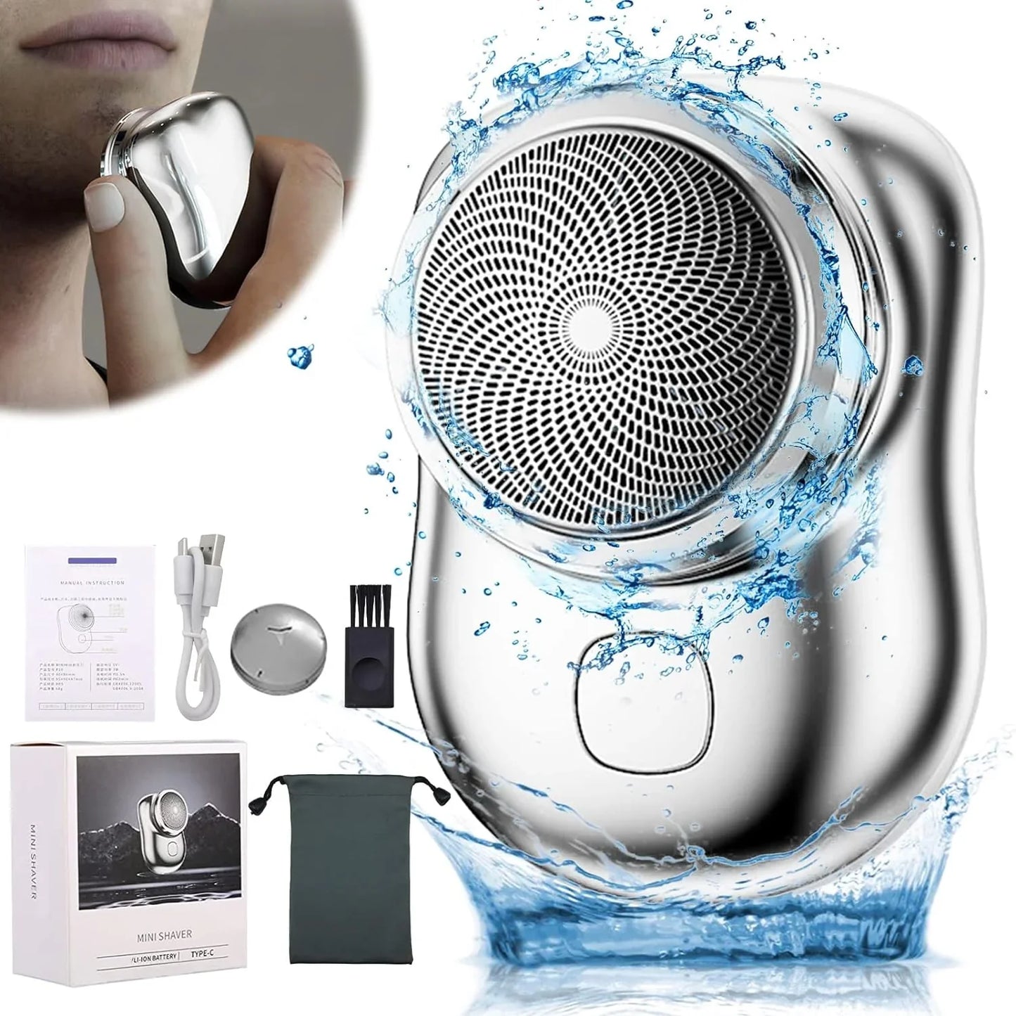 TRIMMEX™ - AFEITADORA PORTÁTIL RECARGABLE RESISTENTE AL AGUA + REGALO 🎁