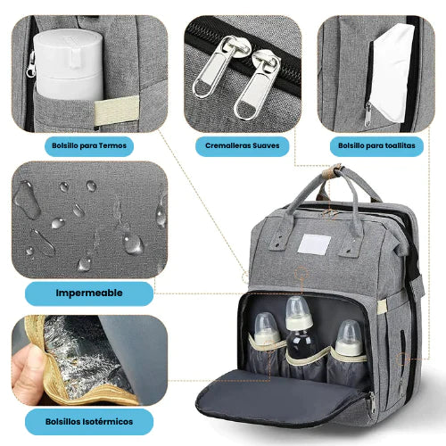Mochila, Cambiador y Cuna 3 en 1 - BabyBag™