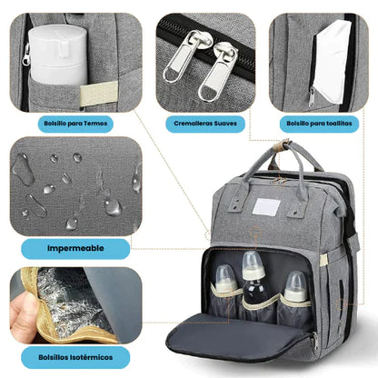 Mochila, Cambiador y Cuna 3 en 1 - BabyBag™