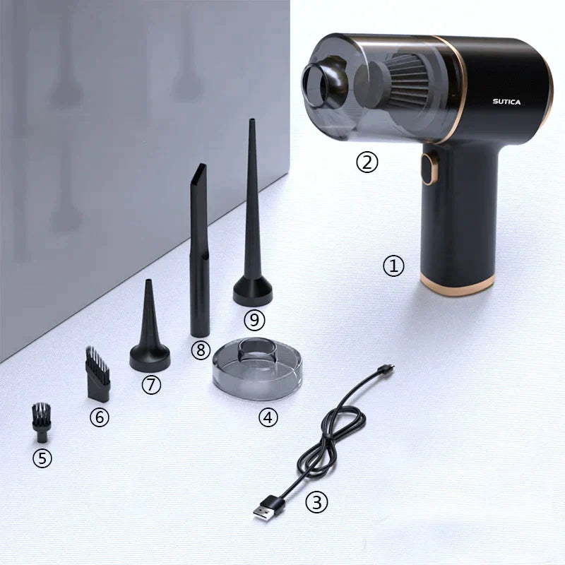 TurboClean™ - Aspirador Potente 8 EN 1 + 2 FILTROS GRATIS